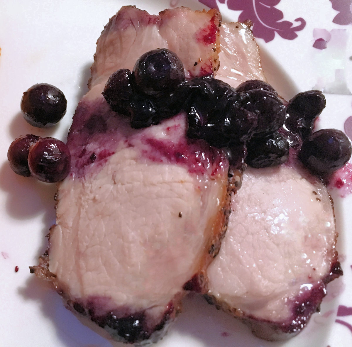Pork Loin With Blueberry Sauce Recipe Cuisine Fiend